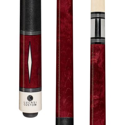 Lucasi Dark Wood Diamond Pool Cue (L-D1) Size: 19 oz