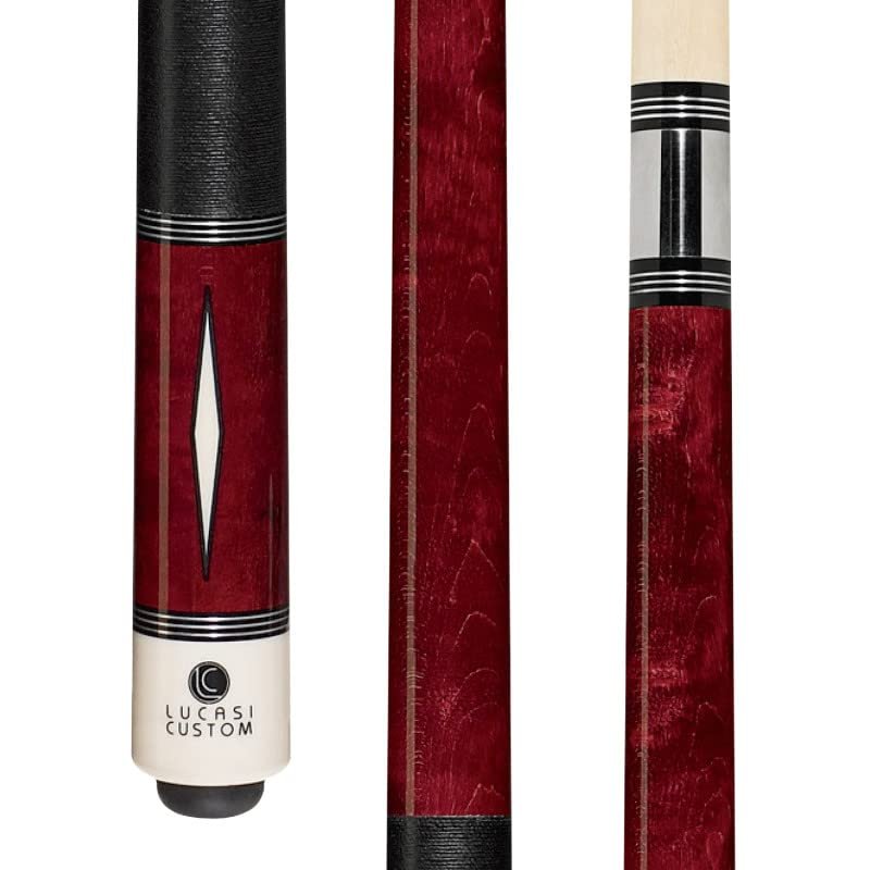 Lucasi Dark Wood Diamond Pool Cue (L-D1) Size: 19 oz