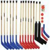 Deluxe Wood Floor Hockey Set