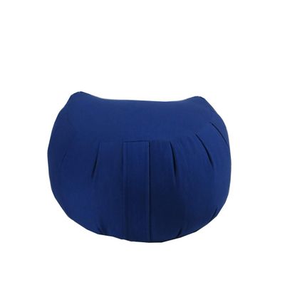 Kapok Crescent Zafu Meditation Cushion, Royal Blue