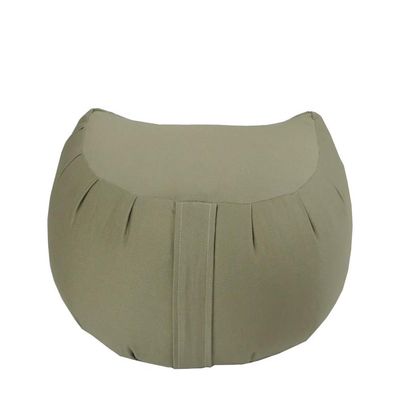 Kapok Crescent Zafu Meditation Cushion, Sand