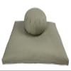 Buckwheat Zafu, Zabuton and Support Meditation Cushion Set (3pc), Sand view 2