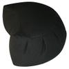 Buckwheat Crescent Zafu Meditation Cushion, Black view 1