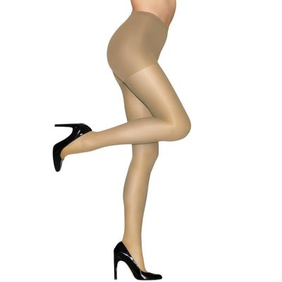Hanes Alive Control Top Reinforced Toe Sheer Pantyhose for Ultimate Comfort and Support, Nude, Size A (Pack of 1)