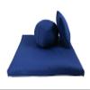 Kapok Zafu, Zabuton and Support Meditation Cushion Set (3pc), Royal Blue view 1