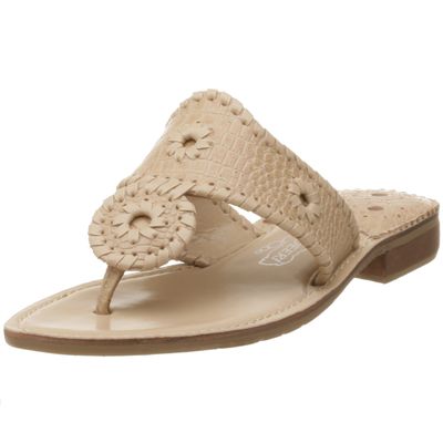 Deer Stags Women's Thong Flat Sandal, Sand, 9