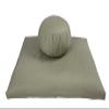 Kapok Zafu, Zabuton and Support Meditation Cushion Set (3pc), Sand view 2