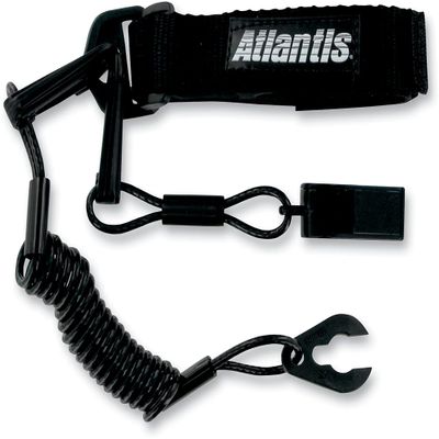 Atlantis 13-0271 Pro Floating Wrist Lanyard Black W/Whistle