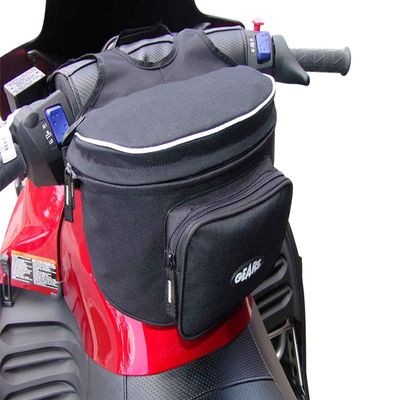 GEARS Large Handlebar Bag for Snowmobile, Sled, ATV - Fanny Pack Storage Pouch for Everyday Carry - Water-resistant Holder for Cell Phone, Camera, Paperwork, Gloves, Maps, Snacks etc.