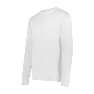 Augusta Sportswear Wicking Long Sleeve T-Shirt, XX-Large, White