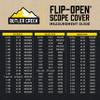 Butler Creek 47 Objective Flip Open Scope Cover , Black view 4