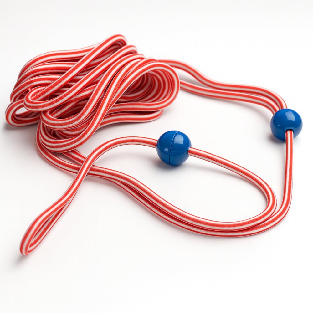 Deuser 119 201 Unisex 8 M Magic Rope White Red Metre EU