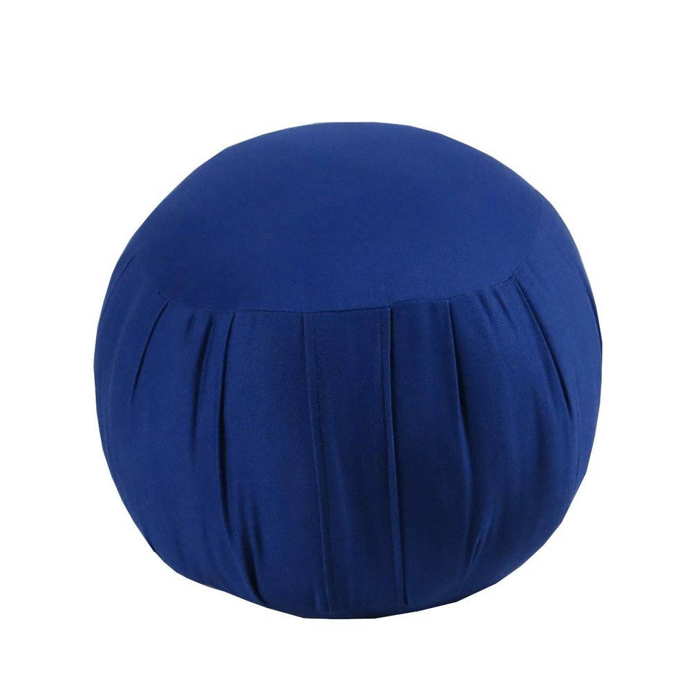 Jumbo Kapok Zafu Meditation Cushion, Royal Blue