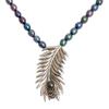 NOVICA Artisan Handmade Pearl Choker Sterling Silver White Pendant Strand Indonesia Birthstone [15.25 in min L x 16 in max L 4 mm W Pendant(s) 1.6 in L x 0.8 in W] ' Dewdrops' view 1