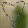 NOVICA Artisan Handmade Pearl Choker Sterling Silver White Pendant Strand Indonesia Birthstone [15.25 in min L x 16 in max L 4 mm W Pendant(s) 1.6 in L x 0.8 in W] ' Dewdrops' view 4