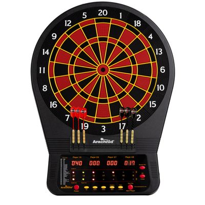Arachnid Cricket Pro 650 Electronic Dartboard  15.5 Regulation Size  33 Games with 303 Variations  8-Player LED Score Display