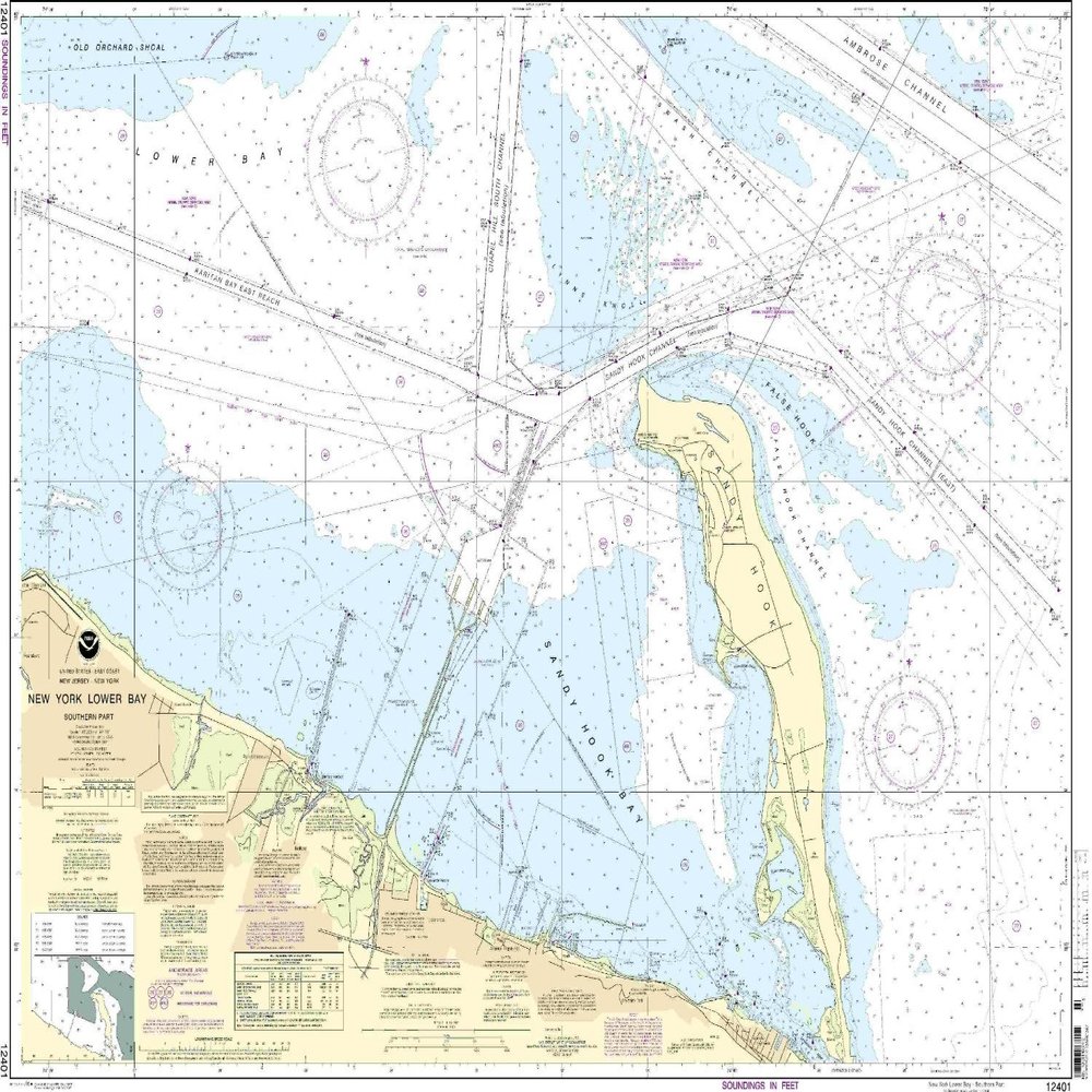 12401--New York Lower Bay - southern part