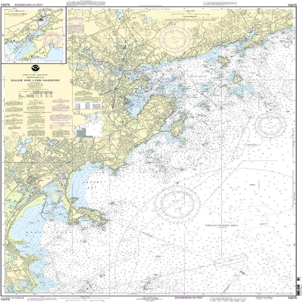 13275--Salem and Lynn Harbors, Manchester Harbor