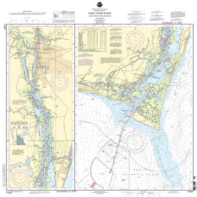 NOAA 11537-Cape Fear River - Cape Fear to Wilmington