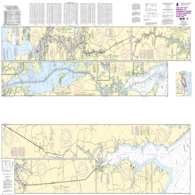 12206--Norfolk to Albemarle Sound via North Landing River or Great Dismal Swamp Canal
