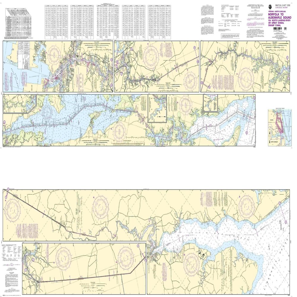 12206--Norfolk to Albemarle Sound via North Landing River or Great Dismal Swamp Canal
