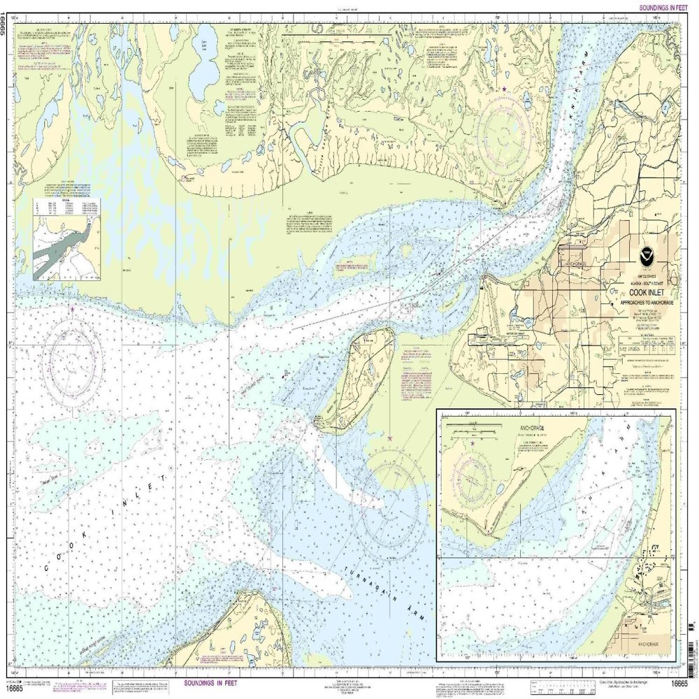 16665--Cook Inlet - Approaches to Anchorage, North Foreland