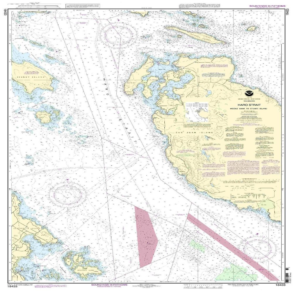 18433--Haro Strait, Middle Bank to Stuart Island
