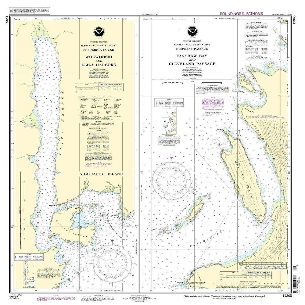 17365--Woesodski and Eliza Harbors, Fanshaw Bay and Cleveland Passage