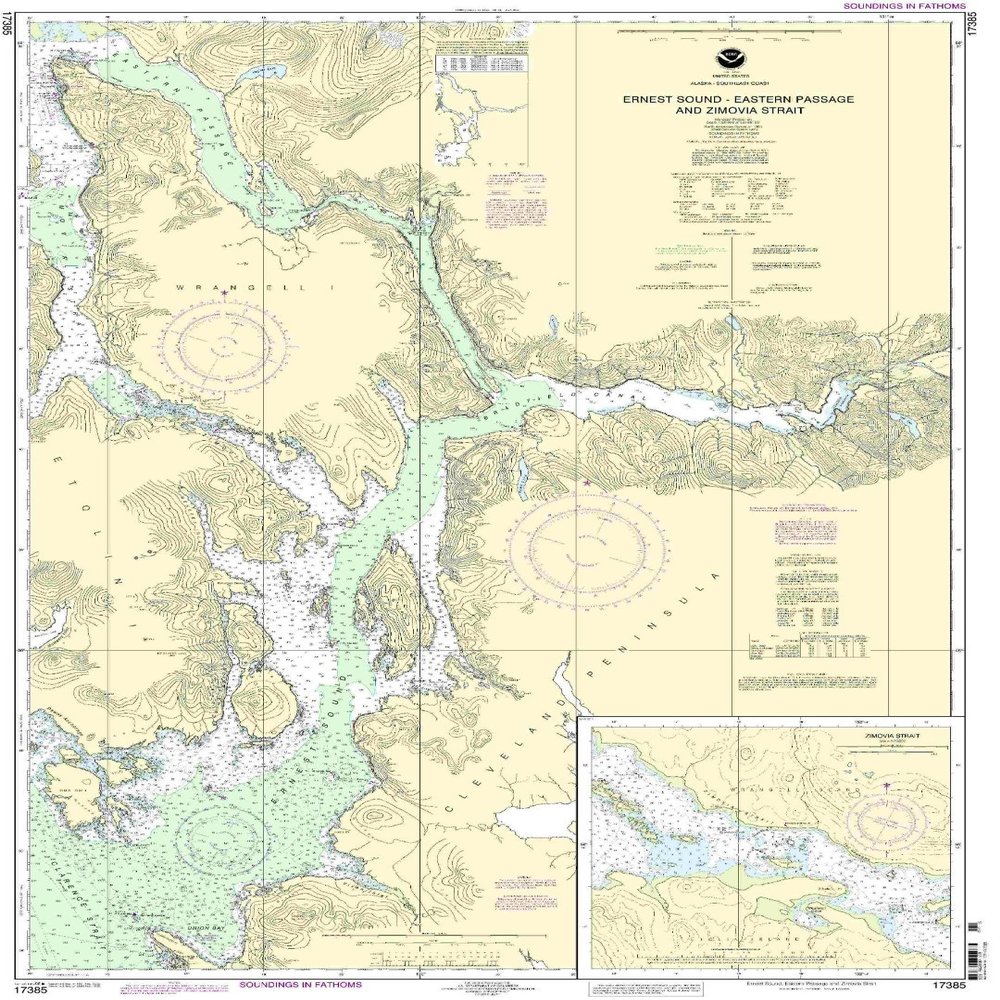 17385--Ernest Sound - Eastern Passage and Zimovia Strait, Zimovia Strait