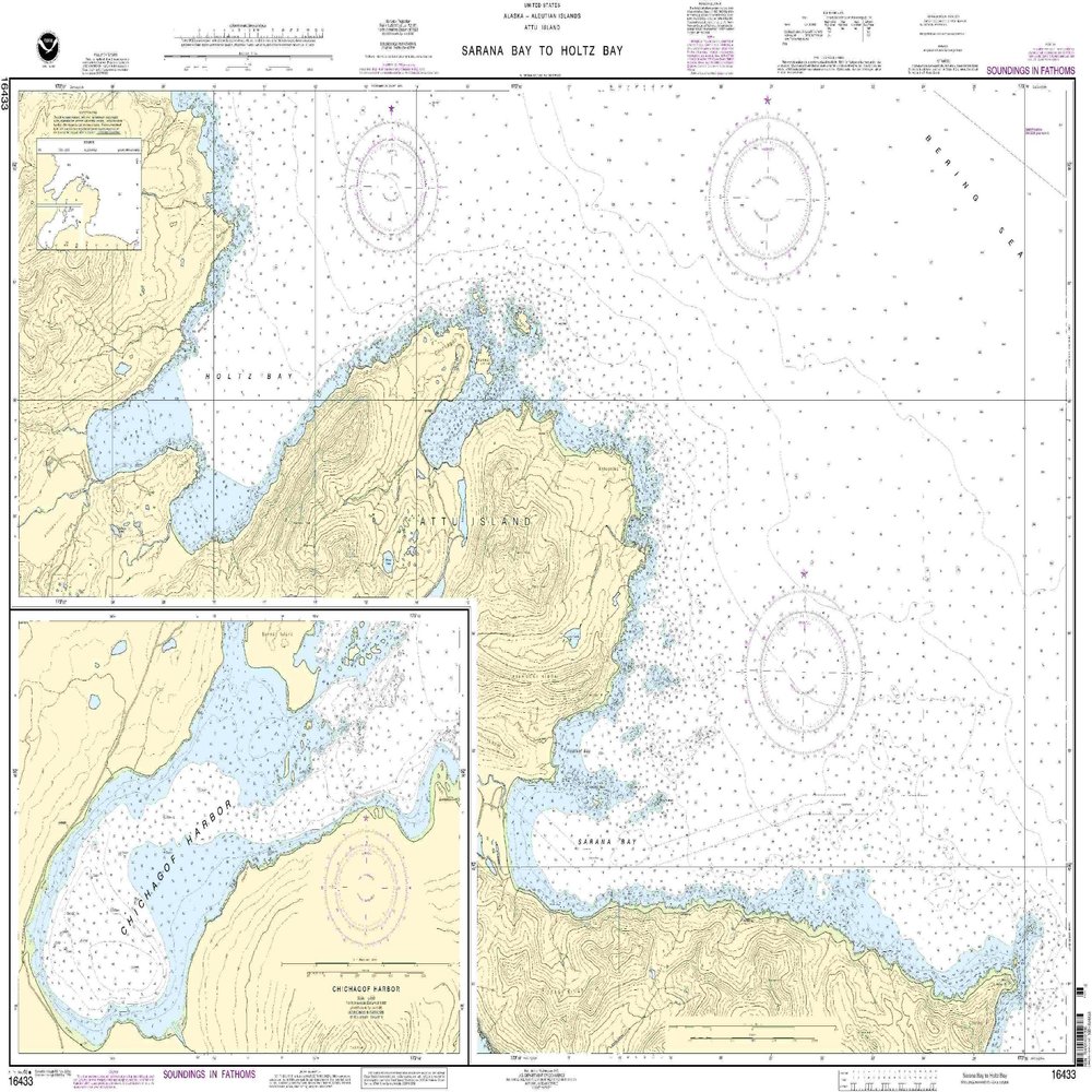 16433-Attu Island - Sarana Bay to Holtz Bay, Chichagof Harbor