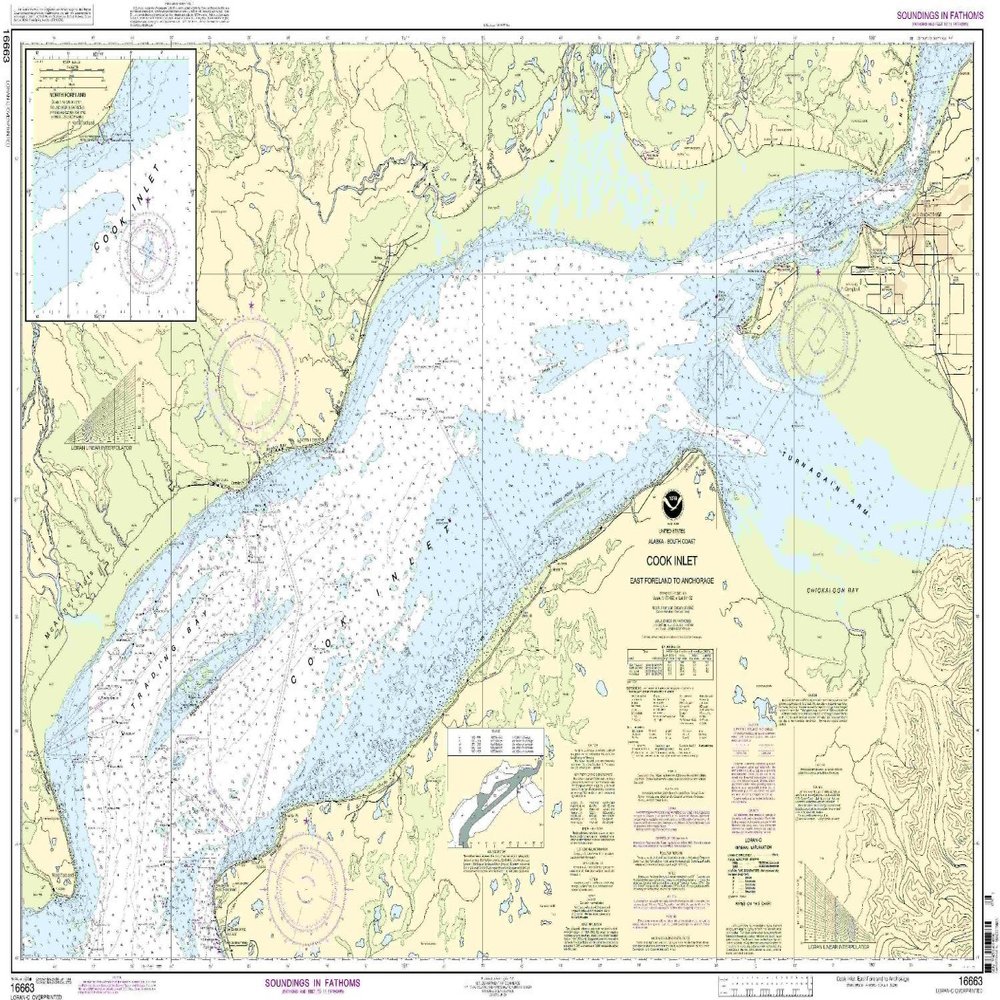 16663--Cook Inlet - East Foreland to Anchorage, North Foreland