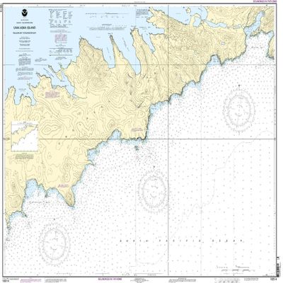 16514--Unalaska Island - Kuliliak Bay and Surveyor Bay
