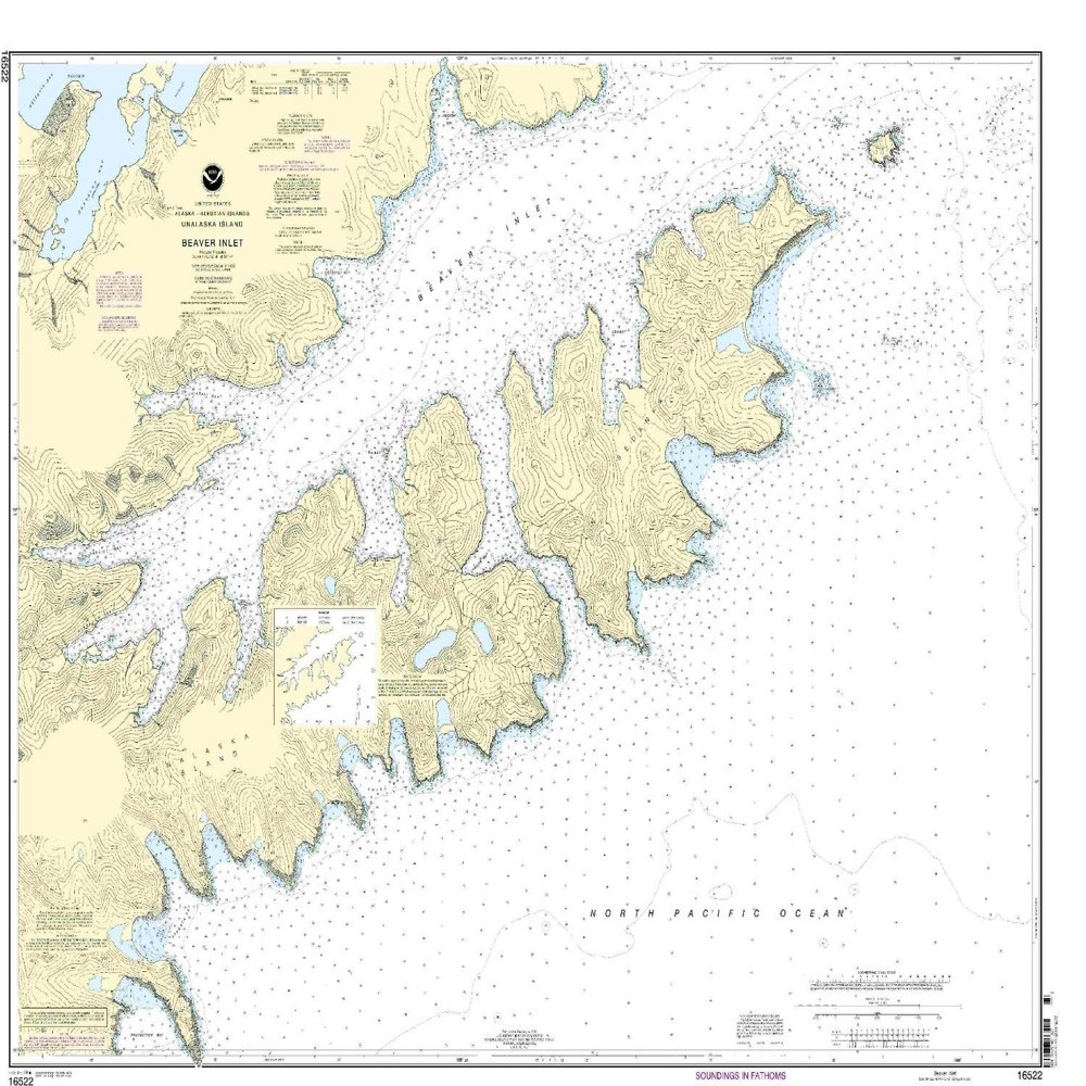 16522--Unalaska Island - Protection Bay to Eagle Bay