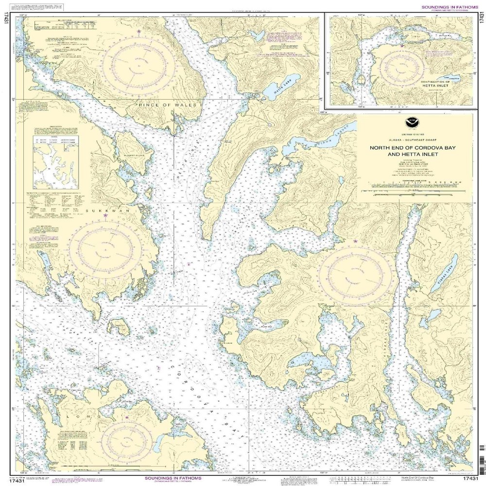 17431--N. end of Cordova Bay and Hetta Inlet