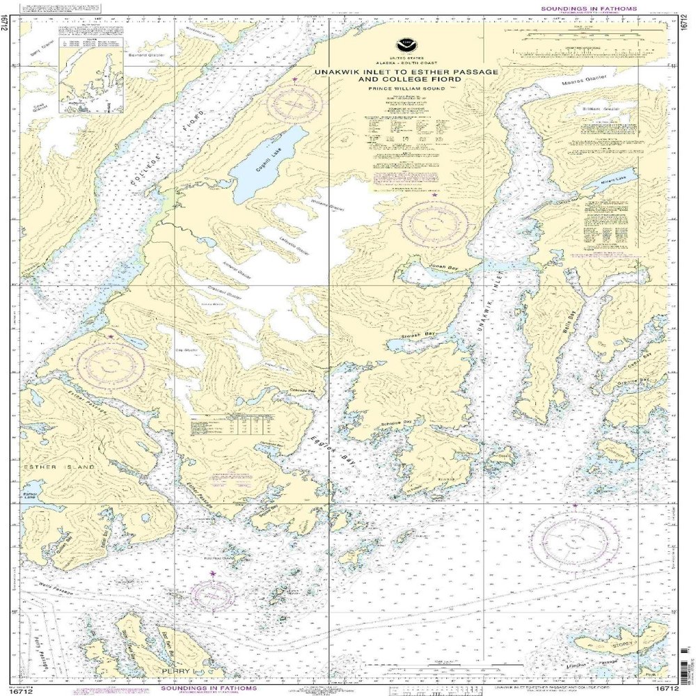 16712--Unakwik Inlet to Esther Passage, and College Fiord