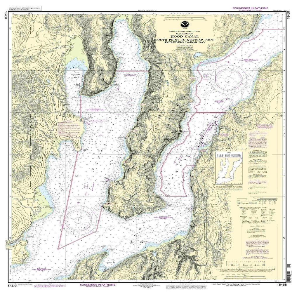 18458--Hood Canal - South Point to Quatsap Point including Dabob Bay