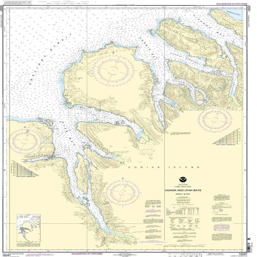 16597--Kodiak Island - Uganik and Uyak Bays