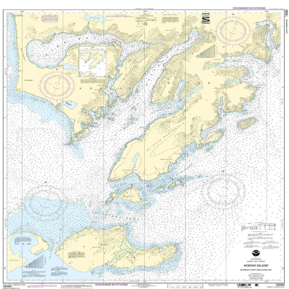 16590--Kodiak Island - Sitkinak Strait and Alitak Bay