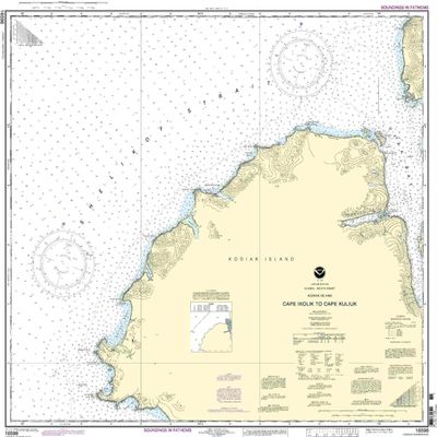 16598--Kodiak Island - Cape Ikolik to Cape Kuliuk