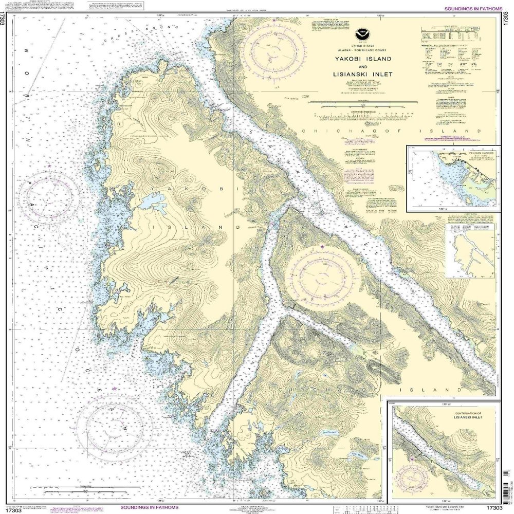 17303--Yakobi Island and Lisianski Inlet, Pelican Harbor