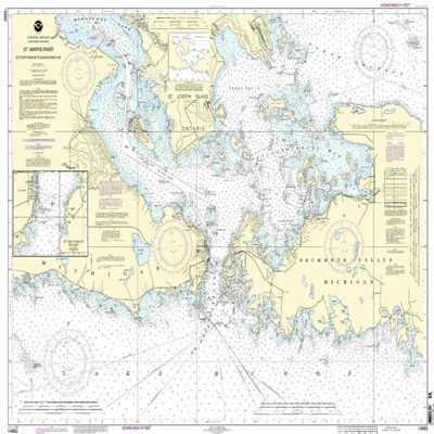 14882-St. Marys River - Detour Passage to Munuscong Lake, Detour Passage