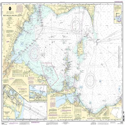 14830--West End of Lake Erie - Port Clinton Harbor, Monroe Harbor, Lorain to Detroit River (metric),