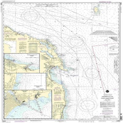 14864--Harrisville to Forty Mile Point - Harrisville Harbor, Alpena, Rogers City and Calcite