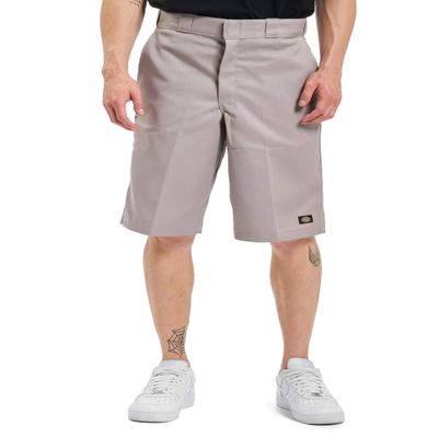 Dickies Mens 13-Inch Loose Fit Work Shorts  Durable Outdoor Uniform Shorts with Multi-Pockets for Men on The Job, Silver Gray, 32