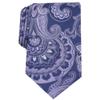 Tasso Elba Mens Lyle Silk Blend Embroidered Neck Tie Purple O/S view 1