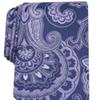 Tasso Elba Mens Lyle Silk Blend Embroidered Neck Tie Purple O/S view 2
