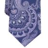 Tasso Elba Mens Lyle Silk Blend Embroidered Neck Tie Purple O/S view 3