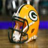 Green Bay Packers Authentic Mini NFL Revolution Helmet by Riddell view 2
