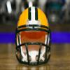Green Bay Packers Authentic Mini NFL Revolution Helmet by Riddell view 3