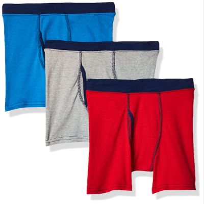 Hanes Boys Comfort Soft 3-Pack Boxer Brief - M(10-12), Assorted Colors